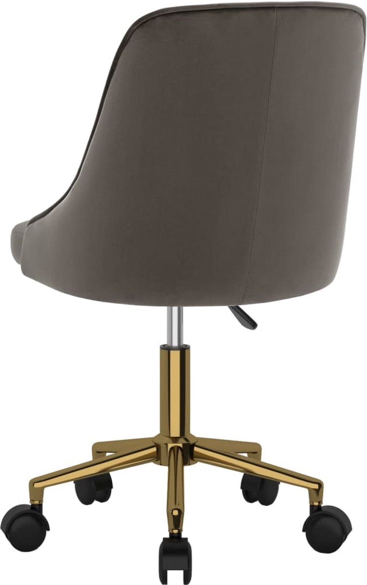 Vidaxl Eetkamerstoelen Draaibaar 2 St Fluweel Donker - Grijs
