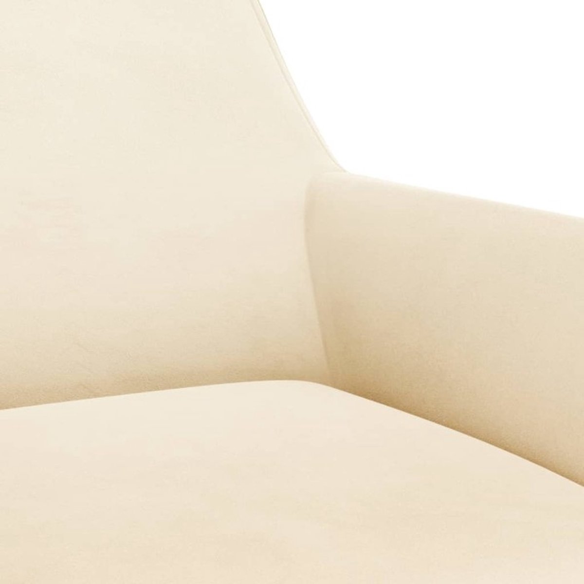 Vidaxl Eetkamerstoelen Draaibaar 4 St Fluweel Crèmekleurig