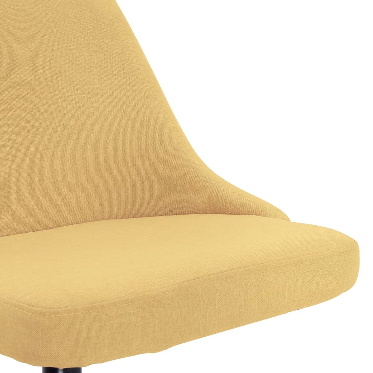 Vidaxl Eetkamerstoelen Draaibaar 2 St Stof - Geel