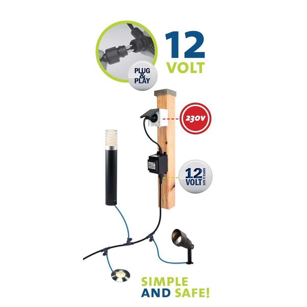 Garden Lights Atila 12v Led-buitenlamp - Silver