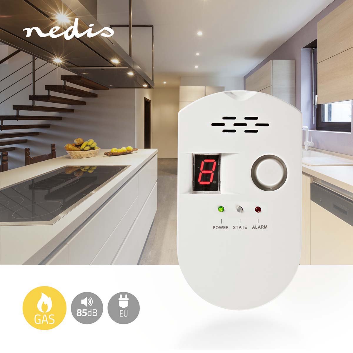 Nedis Gasmelder Lpg/aardgas/steenkool