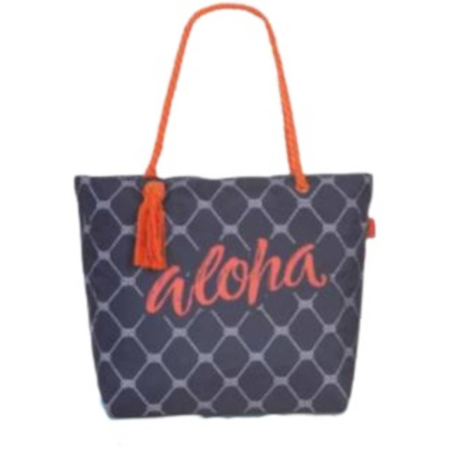 Fabrizio Strandtas Aloha 38 X 20 Cm Polyester/oranje - Blauw