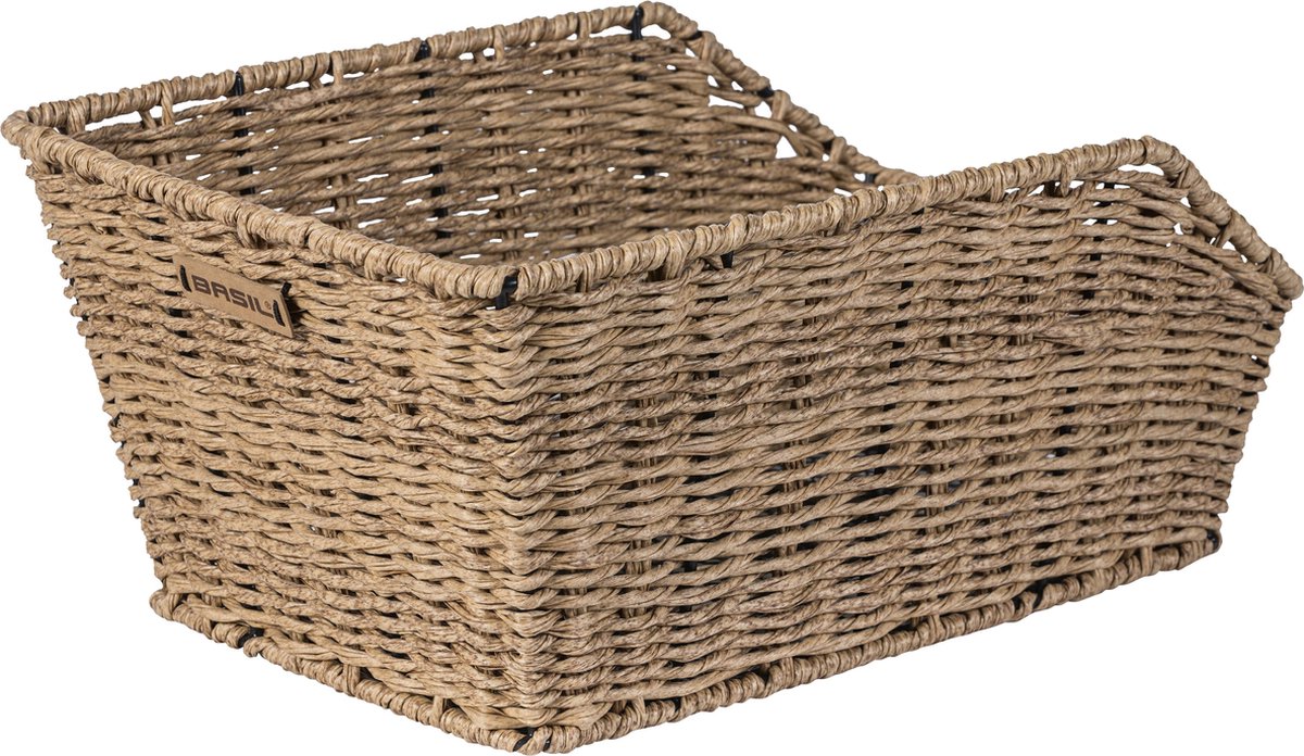 Basil Fietsmand Cento Rotan Look Seagrass 45 Liter - Bruin