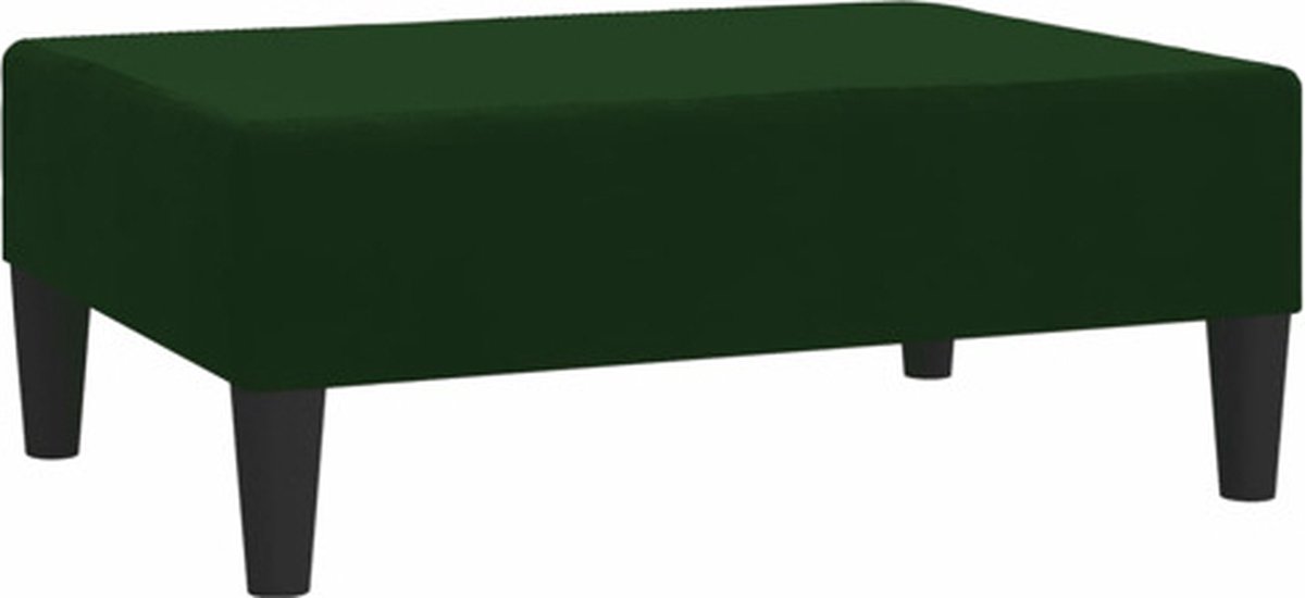 Vidaxl Voetenbank 78x56x32 Cm Fluweel Donker - Groen