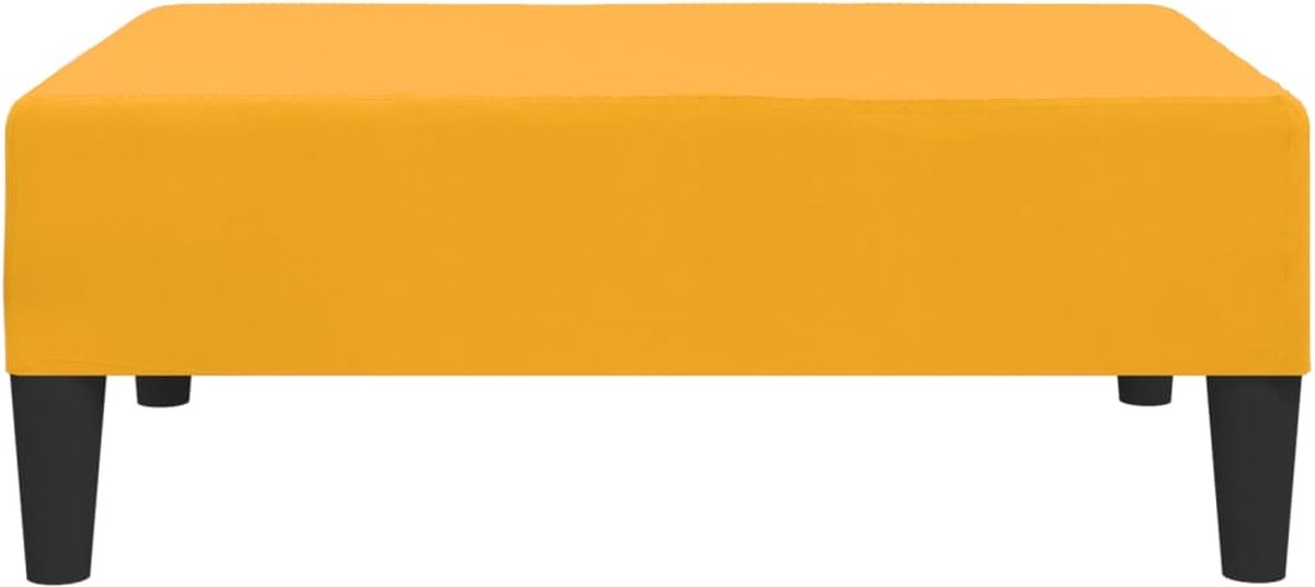 Vidaxl Voetenbank 78x56x32 Cm Fluweel - Geel