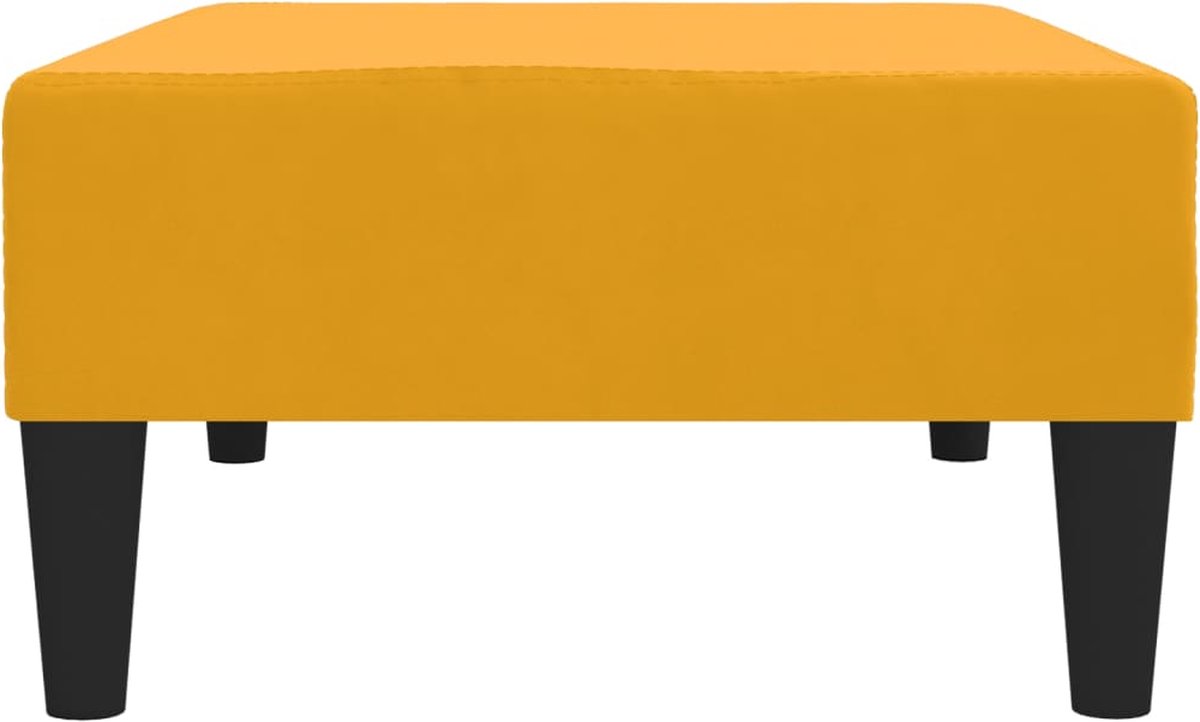Vidaxl Voetenbank 78x56x32 Cm Fluweel - Geel