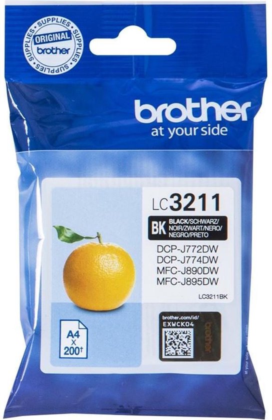Brother LC-3211 Cartridge - Zwart