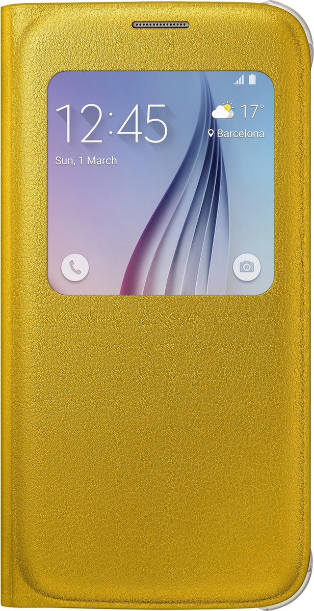 Samsung Originele S View Cover Voor De Galaxy S6 - Oker - Geel