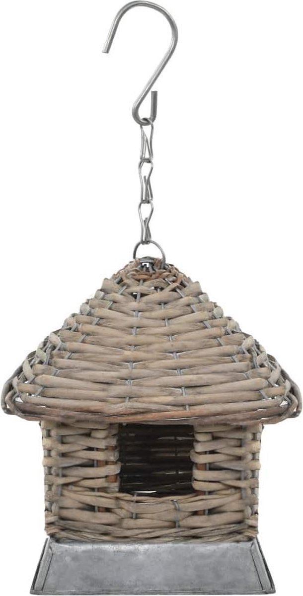Vidaxl Vogelhuizen Riet 3 St - Bruin