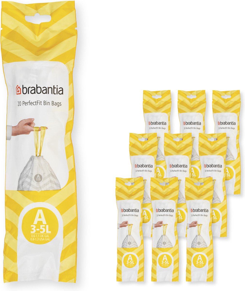 Brabantia Vuilniszakken Code A - 3 Liter (120 stuks)