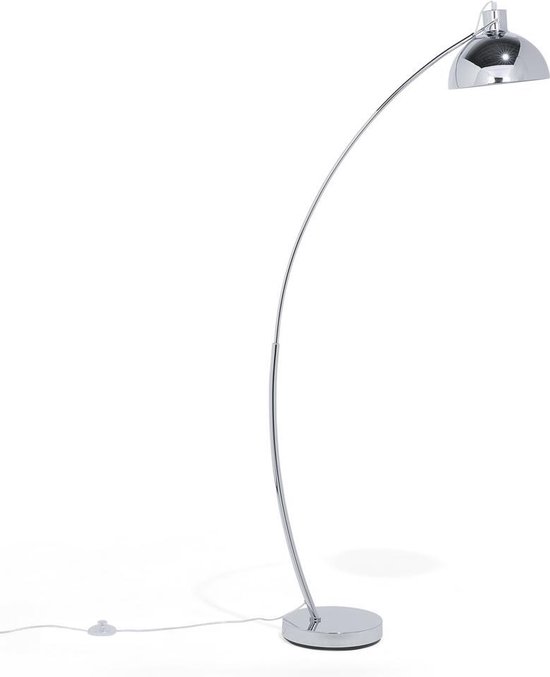 Beliani Dintel Staande Lamp Metaal 25 X 25 Cm - Silver