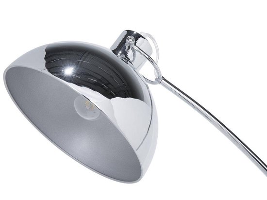 Beliani Dintel Staande Lamp Metaal 25 X 25 Cm - Silver