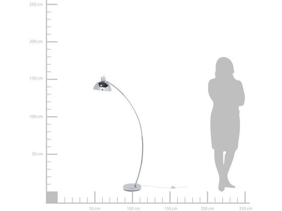 Beliani Dintel Staande Lamp Metaal 25 X 25 Cm - Silver