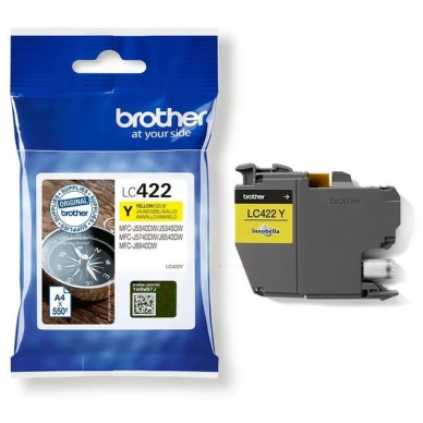 Brother Inktcartridge geel, 550 pagina's LC422Y Replace: N/A