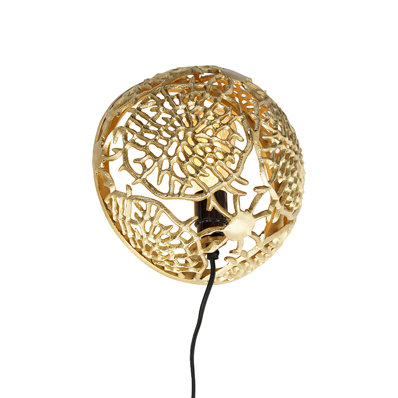 QAZQA Art deco wandlamp goud - Maro