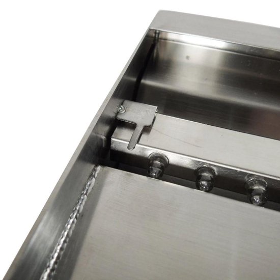 Ubbink Niagara Rvs Waterval 30 Cm Met Led Inox 304 Met Lange Uitloop - Silver