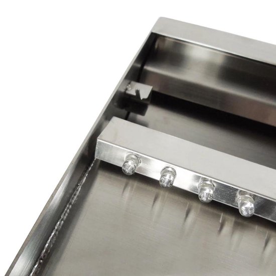 Ubbink Niagara Rvs Waterval 30 Cm Met Led Inox 304 Met Lange Uitloop - Silver