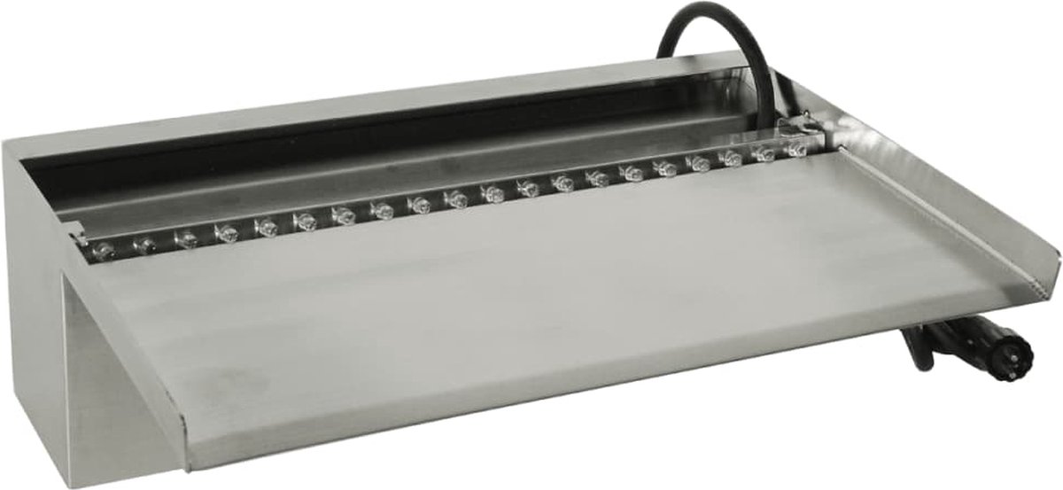 Ubbink Niagara Rvs Waterval 30 Cm Met Led Inox 304 Met Lange Uitloop - Silver