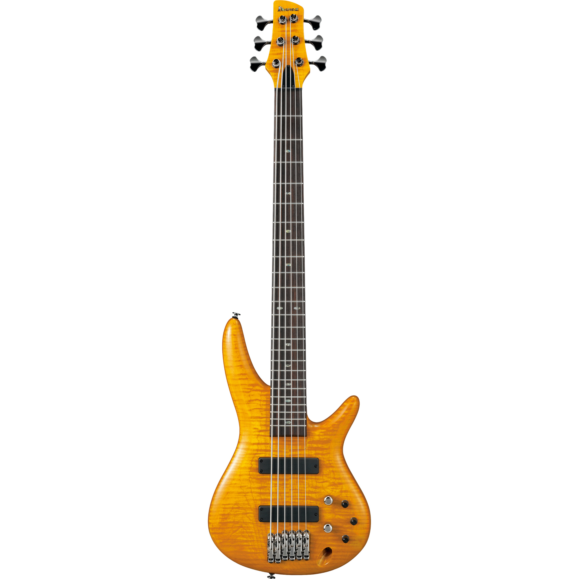 Ibanez GVB1006-AM Gerald Veasley signature basgitaar - 6 snaren - Amber