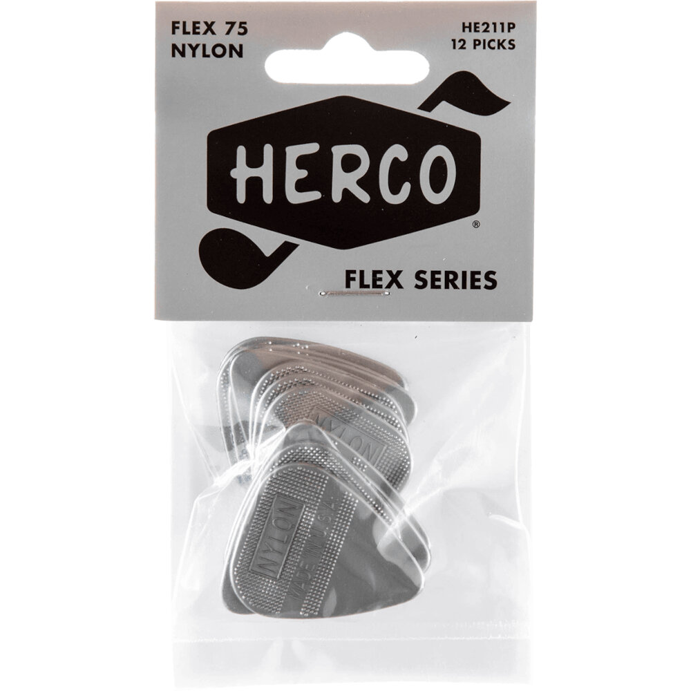 Herco HE211P Flex 75 Nylon Flat Picks plectrums (12 stuks)