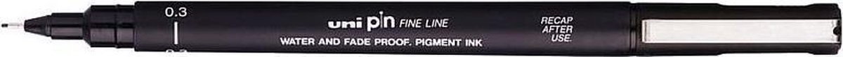 Uni-ball Fineliner Pin 0,3 Mm - Zwart
