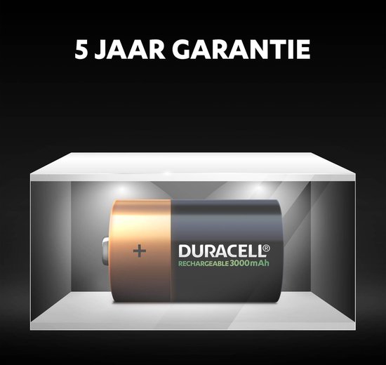 Duracell Oplaadbare Batterijen D, Blister Van 2 Stuks