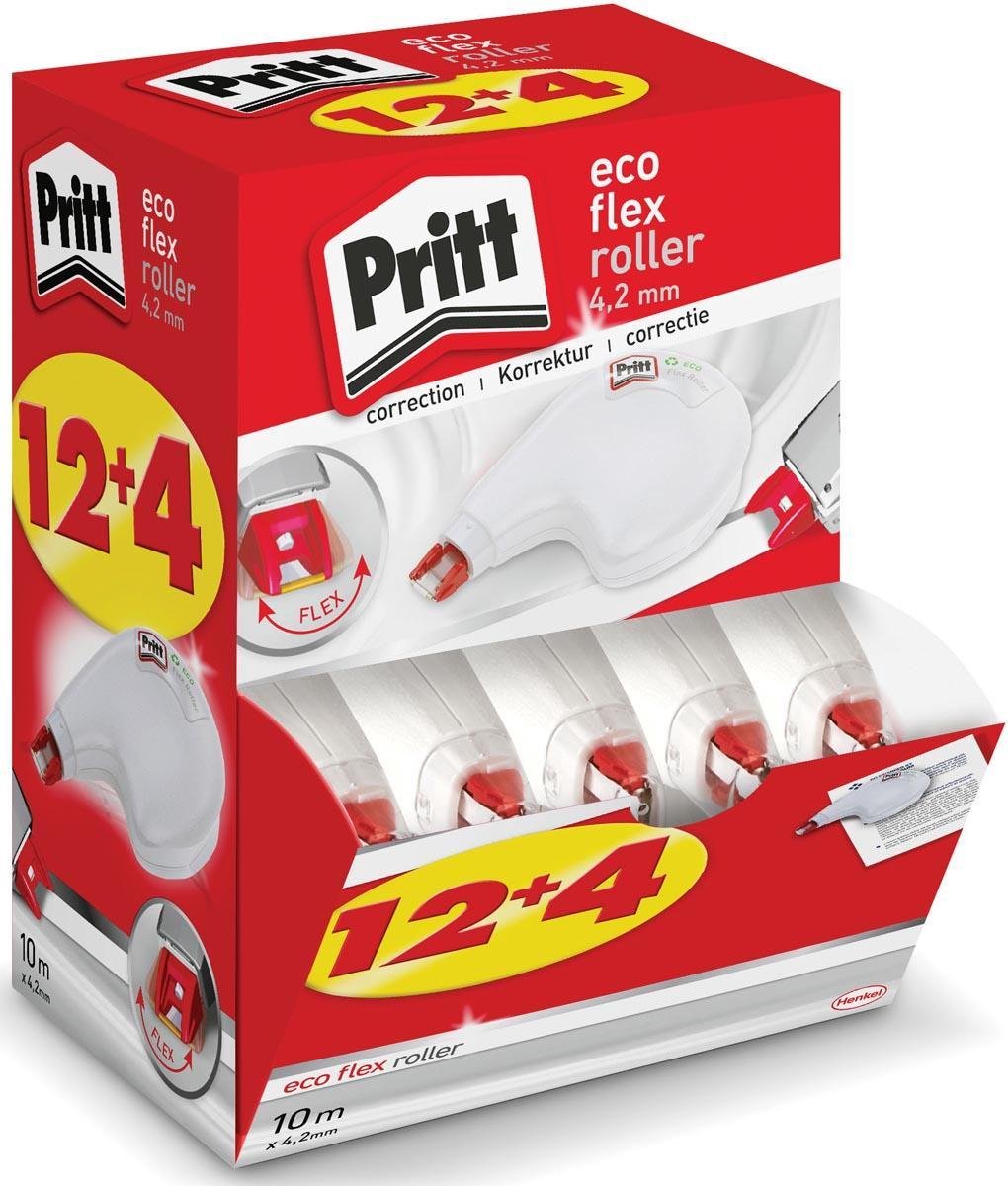 Pritt Correctieroller Eco Flex, Value Pack Met 12+4 Stuks