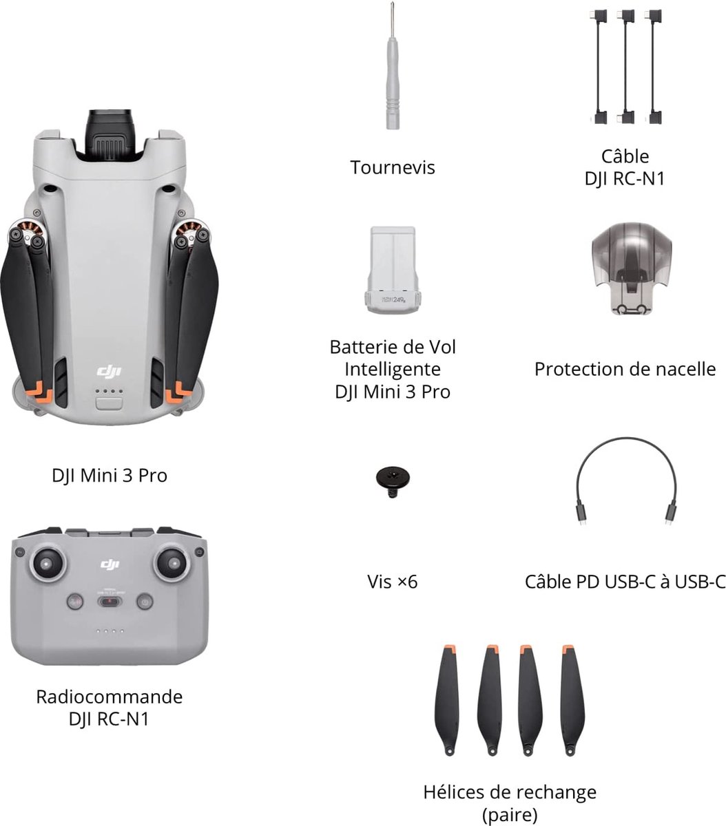 DJI cameradrone MINI 3 PRO - Incl. RC-N1 Remote Controller