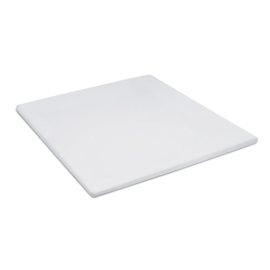Cinderella Katoen-satijn Topper Hoeslaken - 100% Katoen-satijn - 1-persoons (100x220 Cm) - Light Grey - Grijs