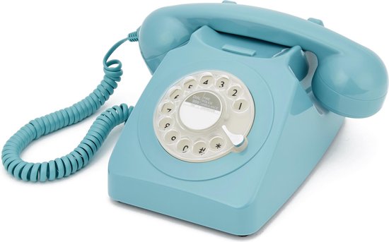GPO 746 Draaischijf Retro Telefoon French Blue - Blauw