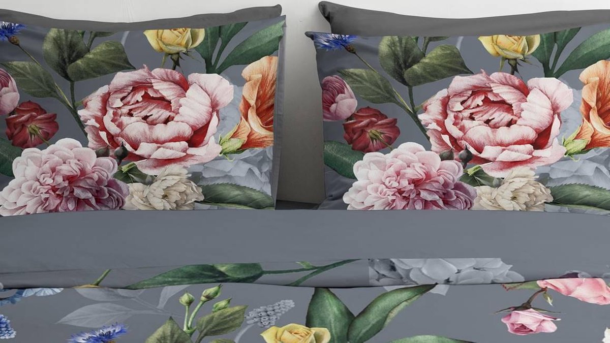 Byrklund Nysted Dekbedovertrek - Lits-jumeaux (240x200/220 Cm + 2 Slopen) - Katoen - - Grijs