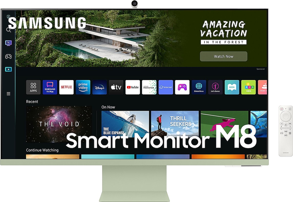 Samsung Smart Monitor LS32BM801UUXEN M8 - Green, Green - Verde