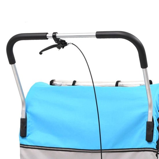 Vidaxl Kinderfietskar En Wandelwagen 2-in-1 En - Blauw