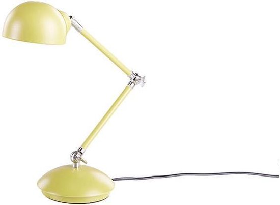 Beliani Helmand Bureaulamp Metaal 22 X 15 Cm - Geel