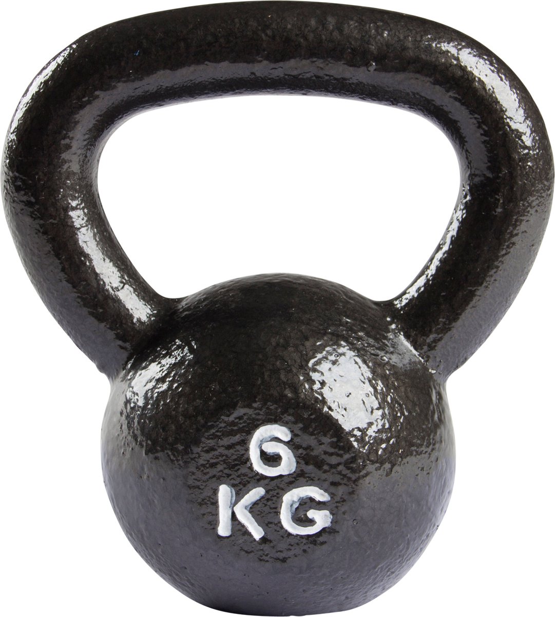 VirtuFit Kettlebell Pro - Kettle Bell - Gietijzer - 6 Kg - Zwart