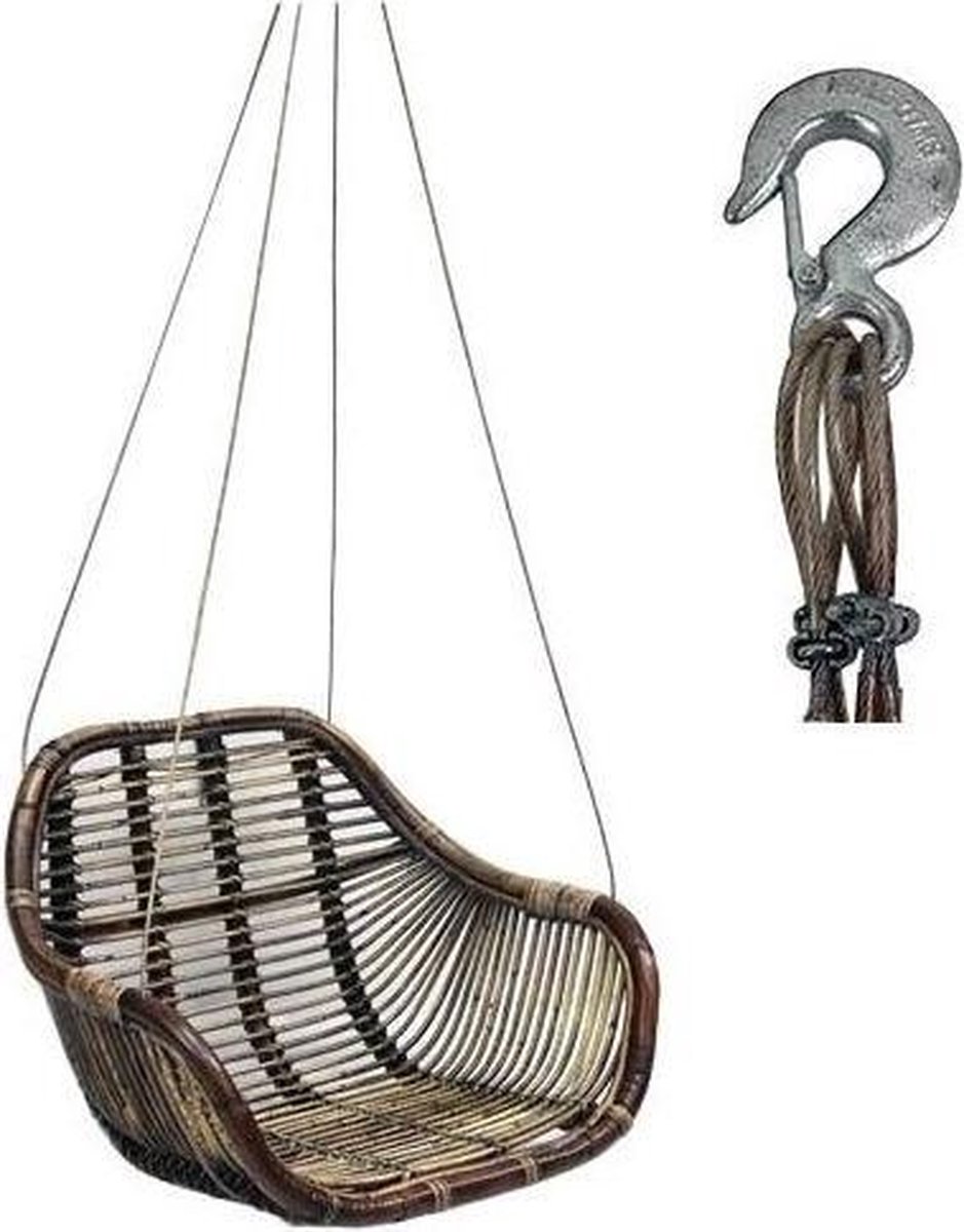 Rotan Hangstoel Fly - 66x65xh49 Cm