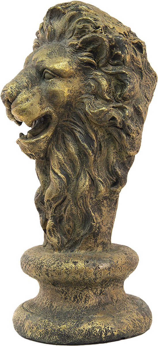 Clayre & Eef Decoratie Leeuw 32*32*67 Cm 5pr0060go - Goud