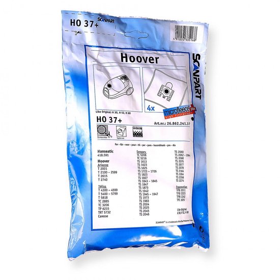 Scanpart Stofzuigerzakken Ho37+ 4 Zakken