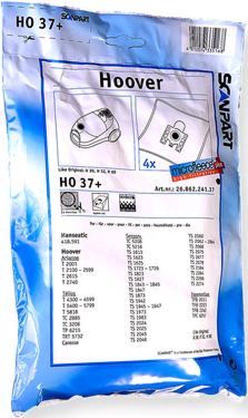 Scanpart Stofzuigerzakken Ho37+ 4 Zakken