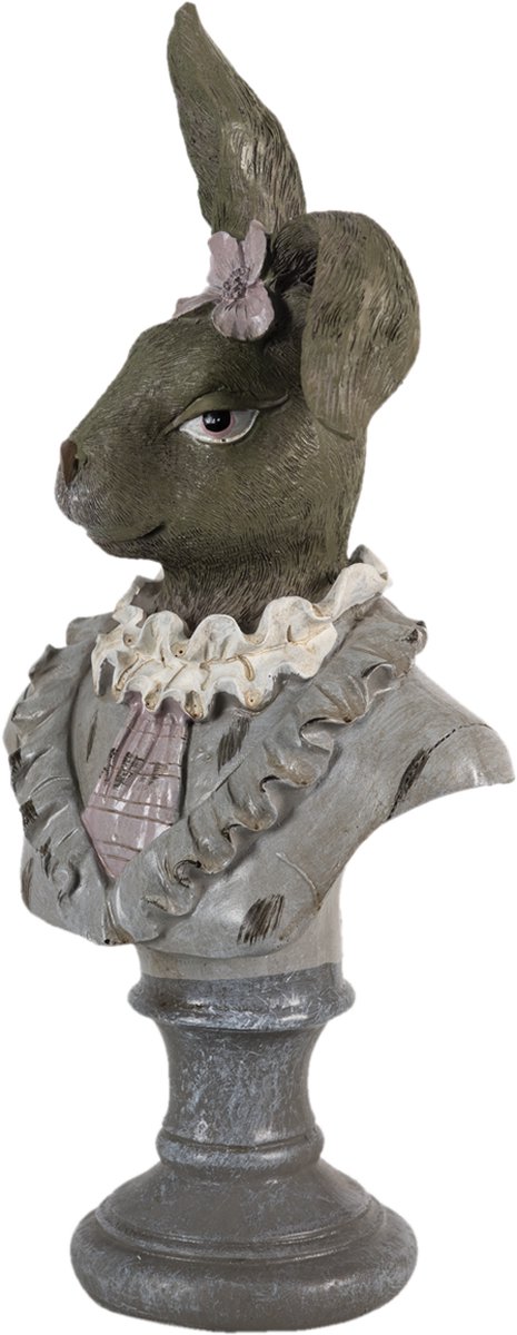 Clayre & Eef Decoratie Konijn 12*12*32 Cm 6pr3544 - Beige