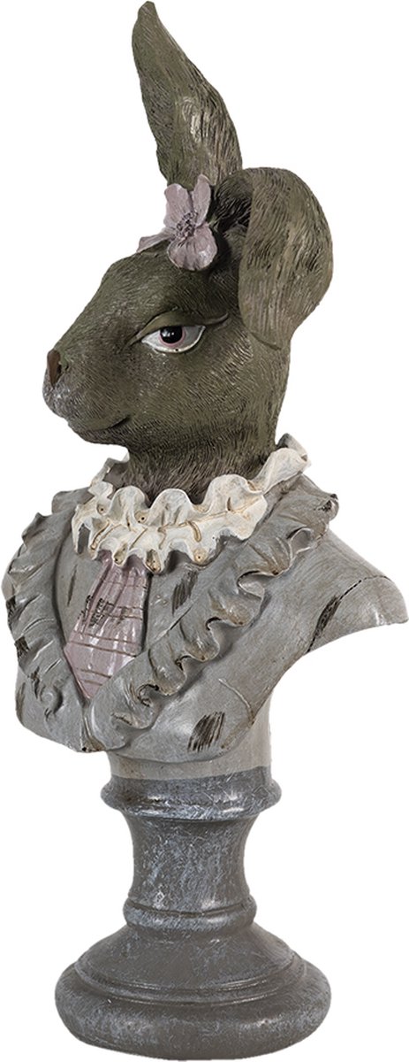 Clayre & Eef Decoratie Konijn 12*12*32 Cm 6pr3544 - Beige