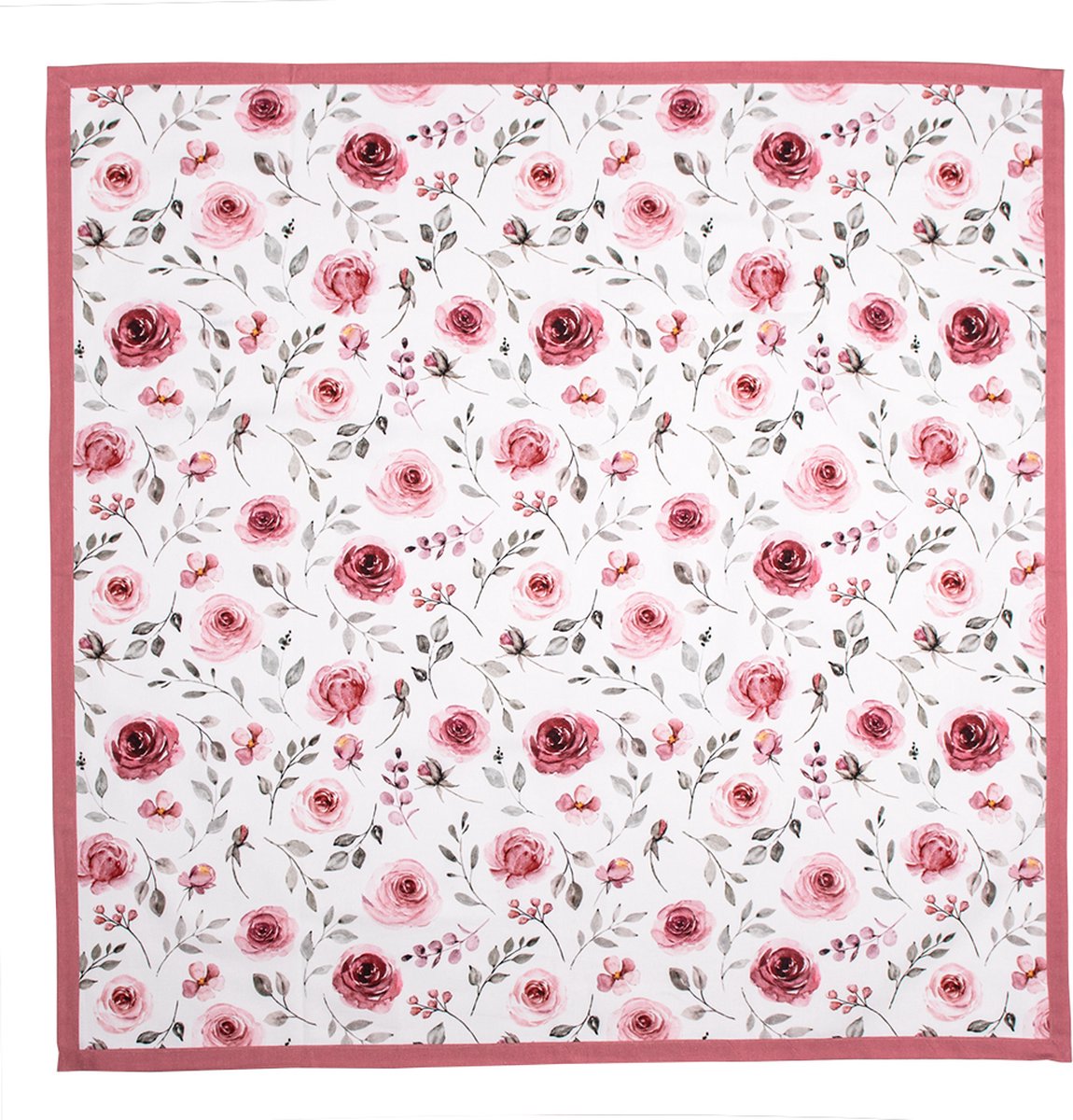 Clayre & Eef Tafelkleed 150*150 Cm Rur15 - Roze