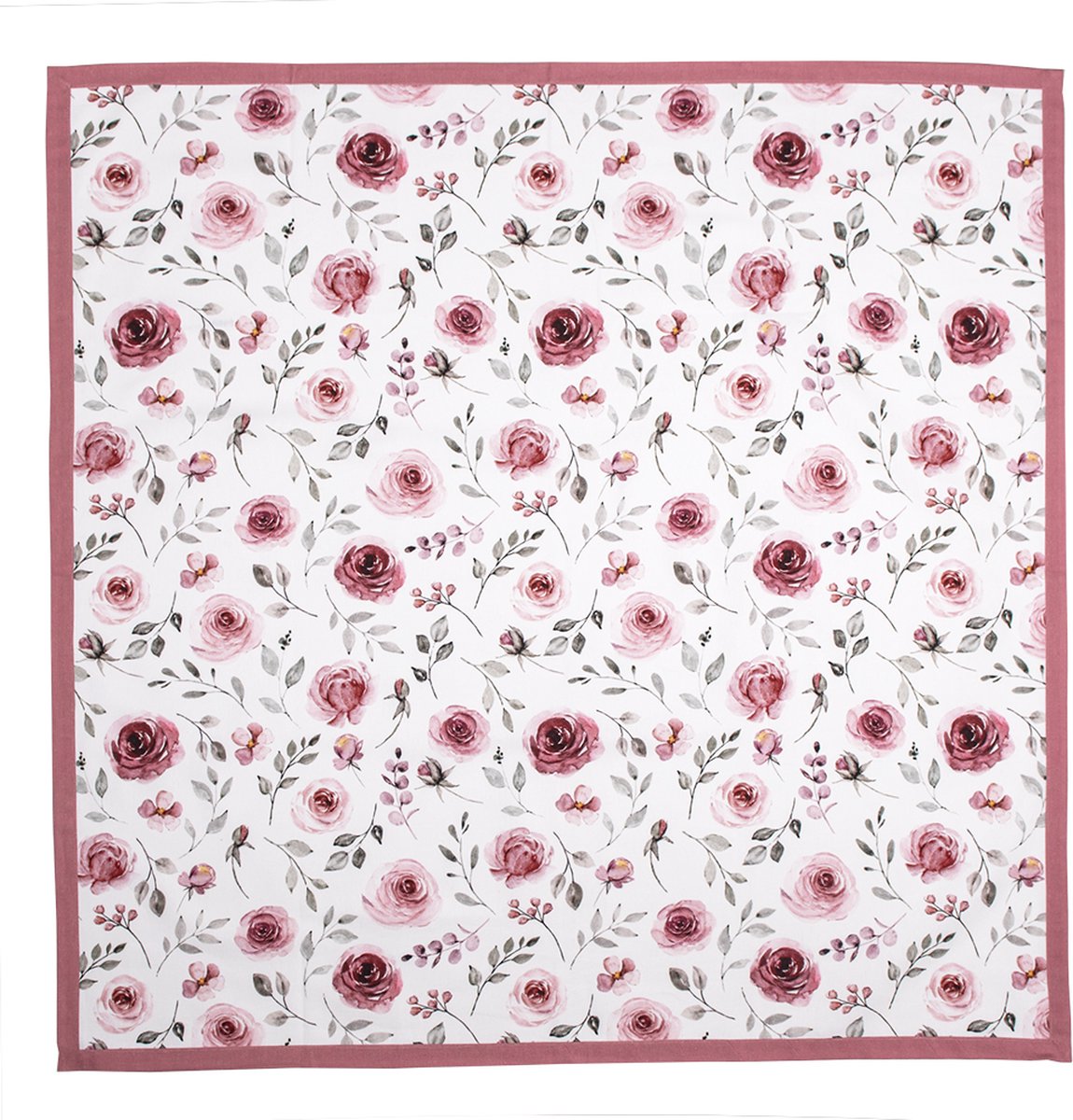Clayre & Eef Tafelkleed 150*150 Cm Rur15 - Roze