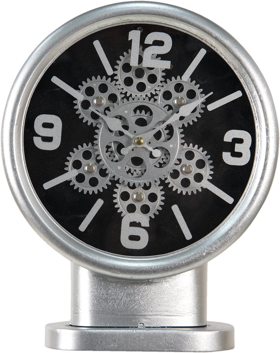 Clayre & Eef Tafelklok 24*8*30 Cm 6kl0746 - Silver