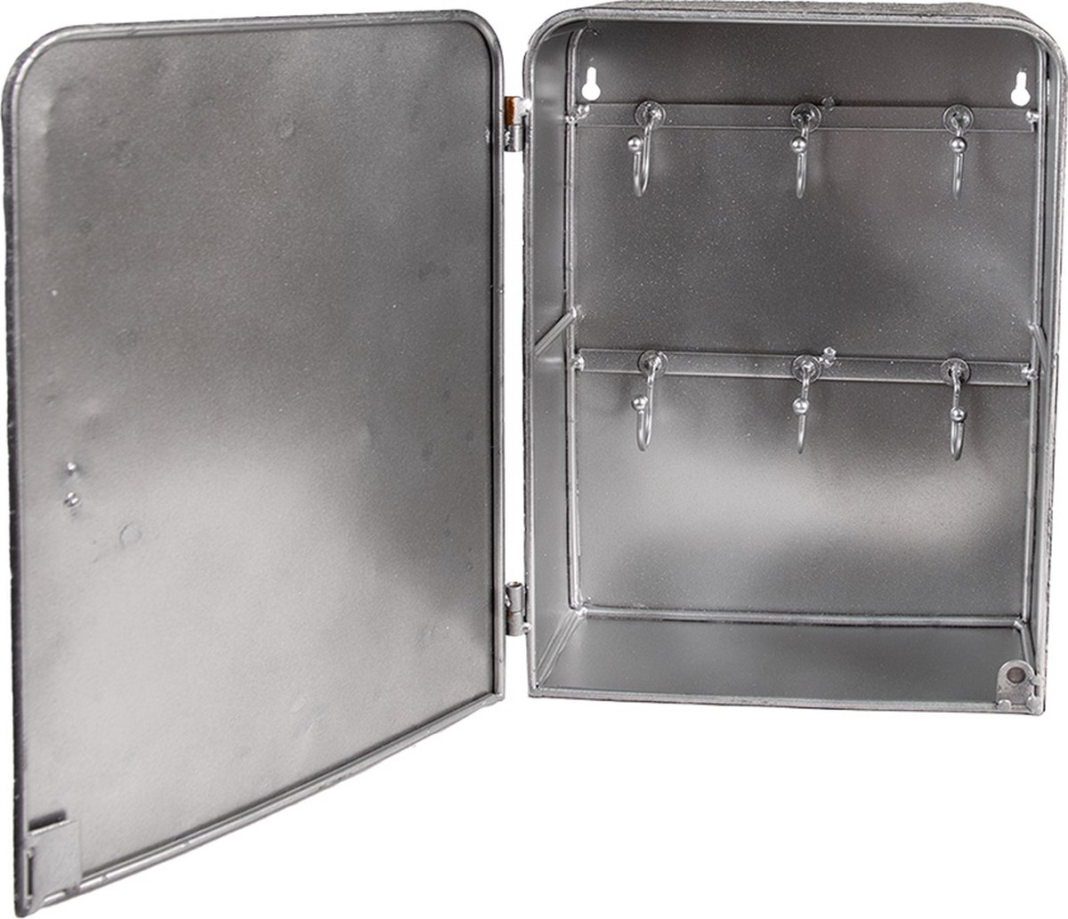 Clayre & Eef Sleutelkastje 23*10*30 Cm, Metaal Rechthoek - Zwart