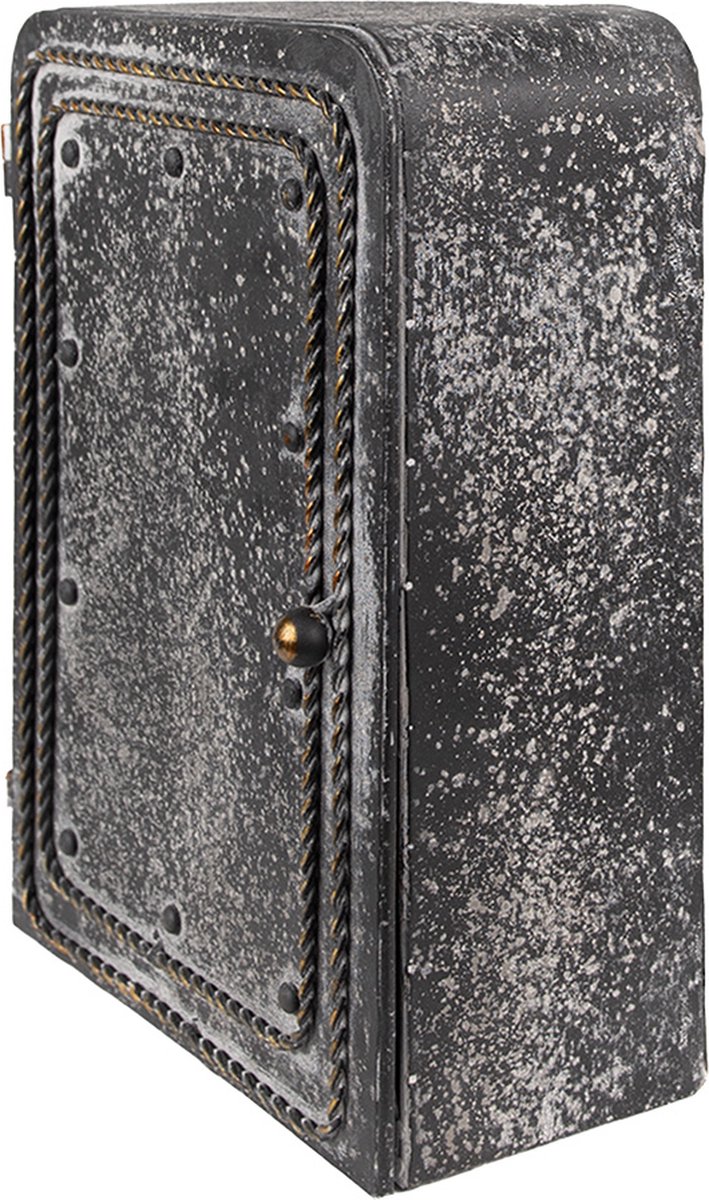 Clayre & Eef Sleutelkastje 23*10*30 Cm, Metaal Rechthoek - Zwart