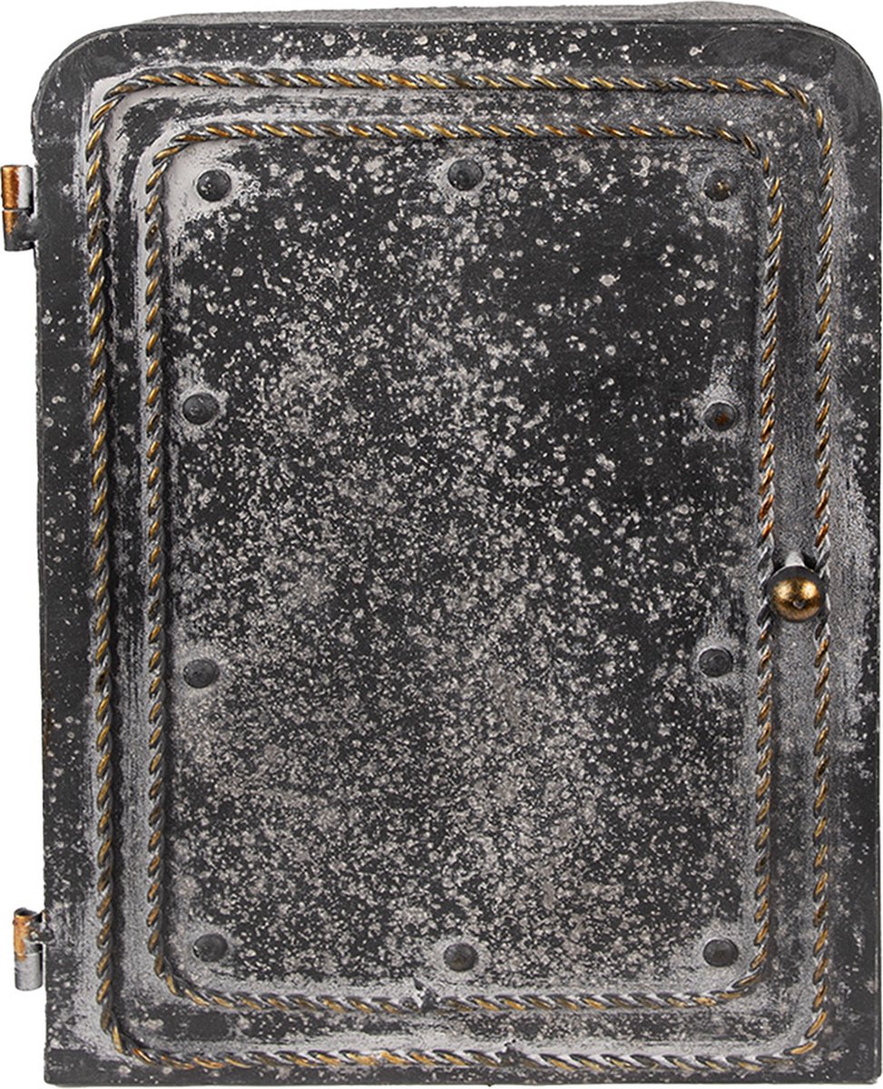Clayre & Eef Sleutelkastje 23*10*30 Cm, Metaal Rechthoek - Zwart