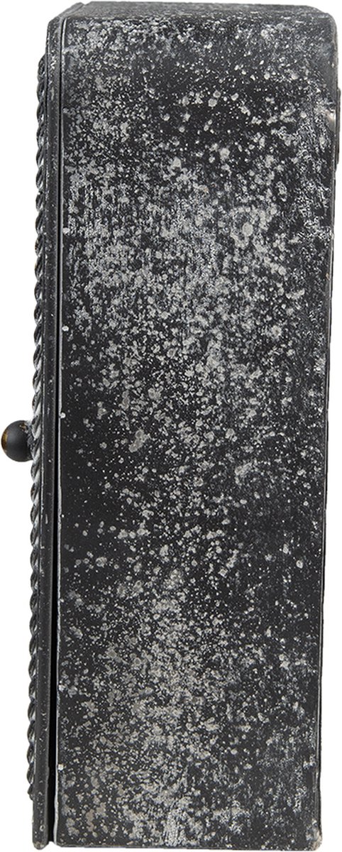 Clayre & Eef Sleutelkastje 23*10*30 Cm, Metaal Rechthoek - Zwart