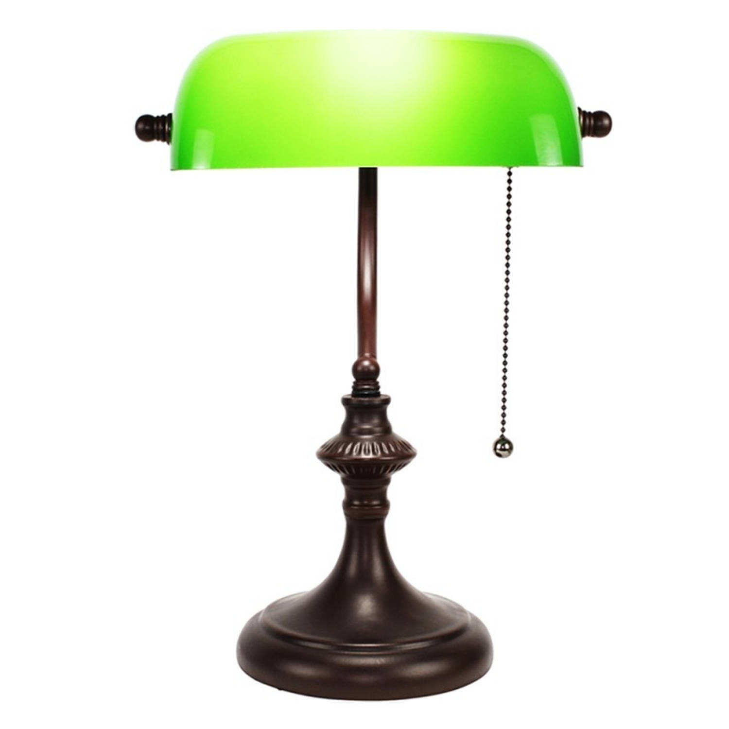 Clayre & Eef e Bureaulamp 26*16*38 Cm E27/max 1*40w 5ll-5684 - Groen