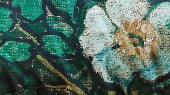 Beddinghouse X Van Gogh Museum - Bh Gogh Wild Roses Green 240x200/220 - Groen